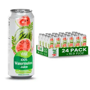 Vinut 100% Watermelon Juice 6 Pack, 12 Pack & 24 Pack No Added Sugar Beverage 16.9 Fl Oz Pure Ingredient List Ultimate Summer Refreshment