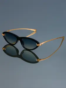 New Fashion Retro Cat Eye Glasses, Unisex High Quality Metal Frame, Knot Design, Casual Daily Wear, Women & Men Eyewear, Trendy Beach Eyewear