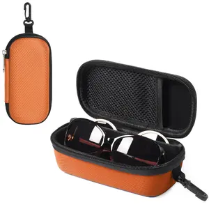 Travel Essentials: 2-in-1 Double Sunglasses Case | Crush-Proof EVA Hard Shell Dual Glasses Organizer | Space-Saving Storage