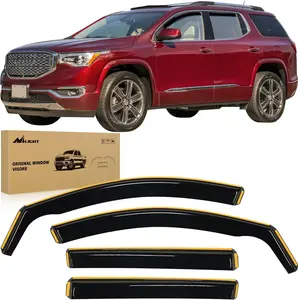 Nilight Acrylic Vent Window Rain Guards - 4pcs Car Exterior Rain Protection Vehicle Accessories, Compatible with 2018-2024 GMC Terrain