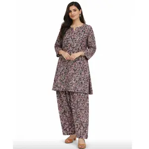 Linen 2 Piece Casual Shirt and Shalwar Set for Women