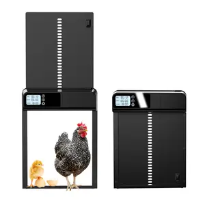 FarmParadise Battery-Powered Chicken Coop Door - Safe Auto-Lock, Weatherproof Housing & LCD Control Panel