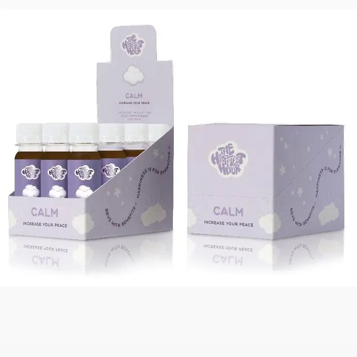 CALM - Vanilla Chai & Lavender Infused Wellness Vitamins Supplement Health Shots for Relaxation & Stress Relief