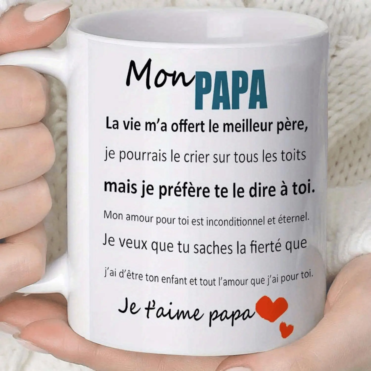 One Piece Novelty Ceramic Mug Gift for Dad Coffee Cup Juice Cup 11OZ 360ML Fun Gift