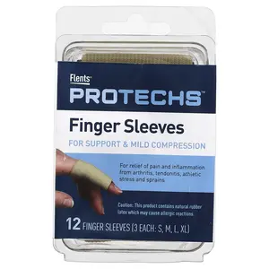 Flents Protechs, Finger Sleeves, S,M,L,XL, 12 Finger Sleeves