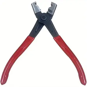 1PC iron heavy duty hose clamp pliers for CV shoe clip repair tools with anti slip PVC handles for automobiles