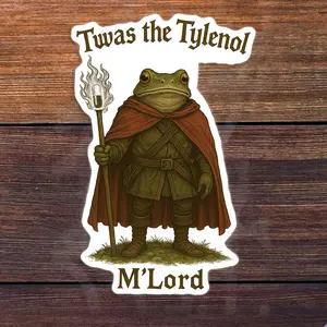 Twas the Tylenol Mlord Sticker Anti Trump Sticker Anti RFK Jr Sticker RFK Jr Brain Worm Tylenol Sticker Hes on the ListAcetaminophen