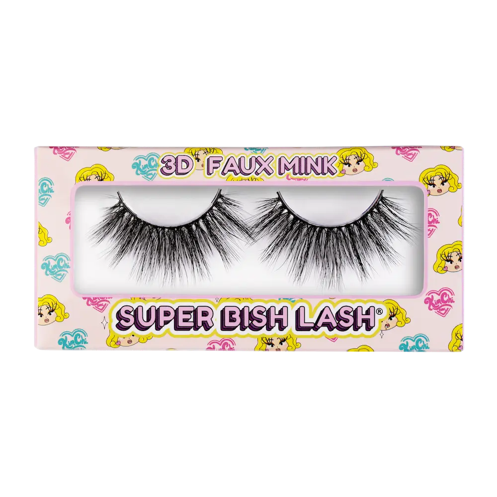 KimChi Chic Beauty Super Bish Lashes - High-Quality Synthetic Fibers for Longer and Fuller Lashes - Faux Eyelashes
