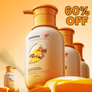 Ginger Shampoo Moisturizing Nourish Mild Formula Safe and Non-damaging Hair Care A Variety of Plant Extracts Nourish and Moisturize Hair and Scalp