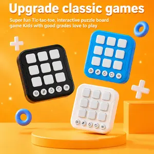 6-in-1 Electronic Tic Tac Toe Game – Handheld Digital Tic Tac Toe Bolt Game with Silent Mode, Portable Educational Toy Gift for Kids & Adults