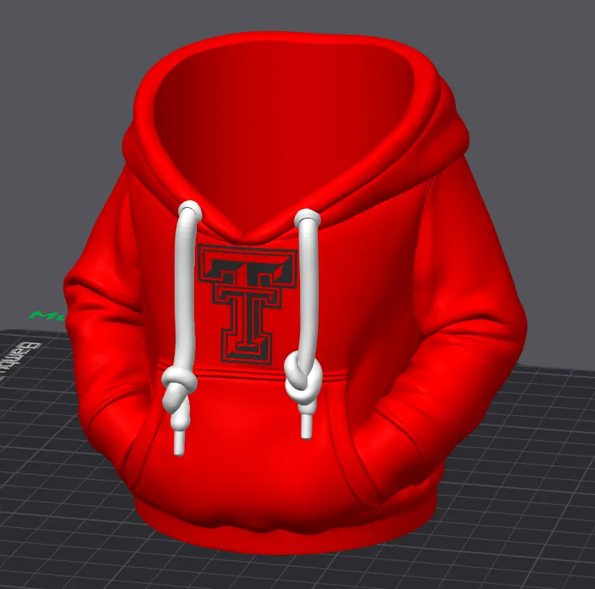 Red Raider Hoodie Koozie & Pen Holder