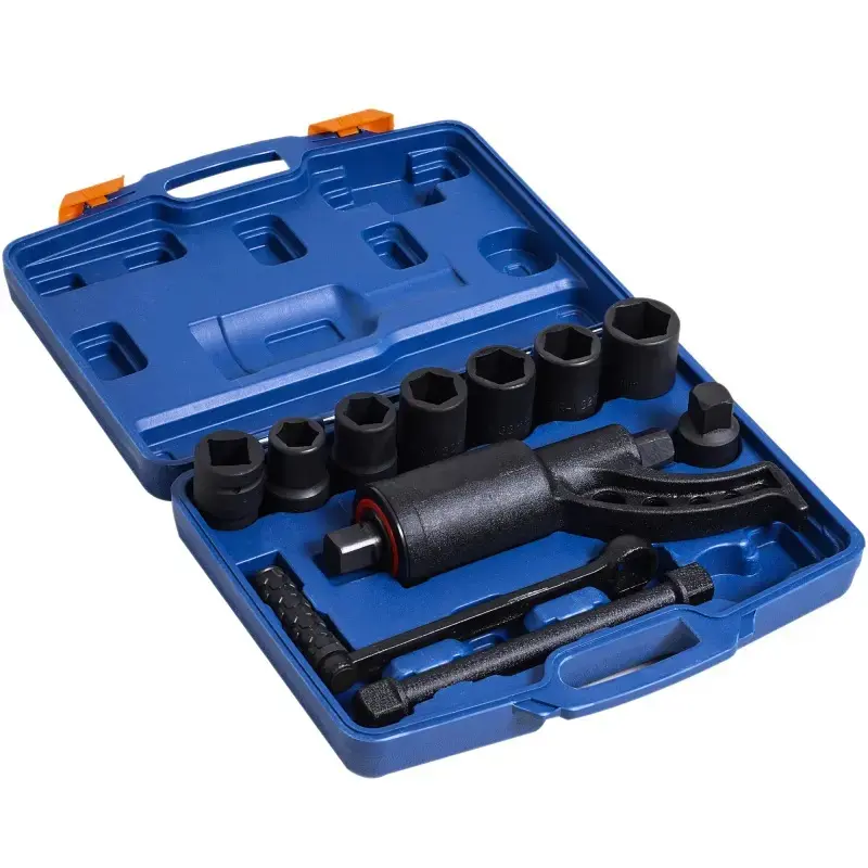 Heavy Duty Alloy Steel Torque Multiplier Wrench - Built Tough High Torque Labor-Saving Lug Nut Tool with Rubber Grip, 7 Cr-V Sockets, 1:64 Gear Ratio, Portable Automotive Tool for Mechanics, Cars, DIY Maintenance