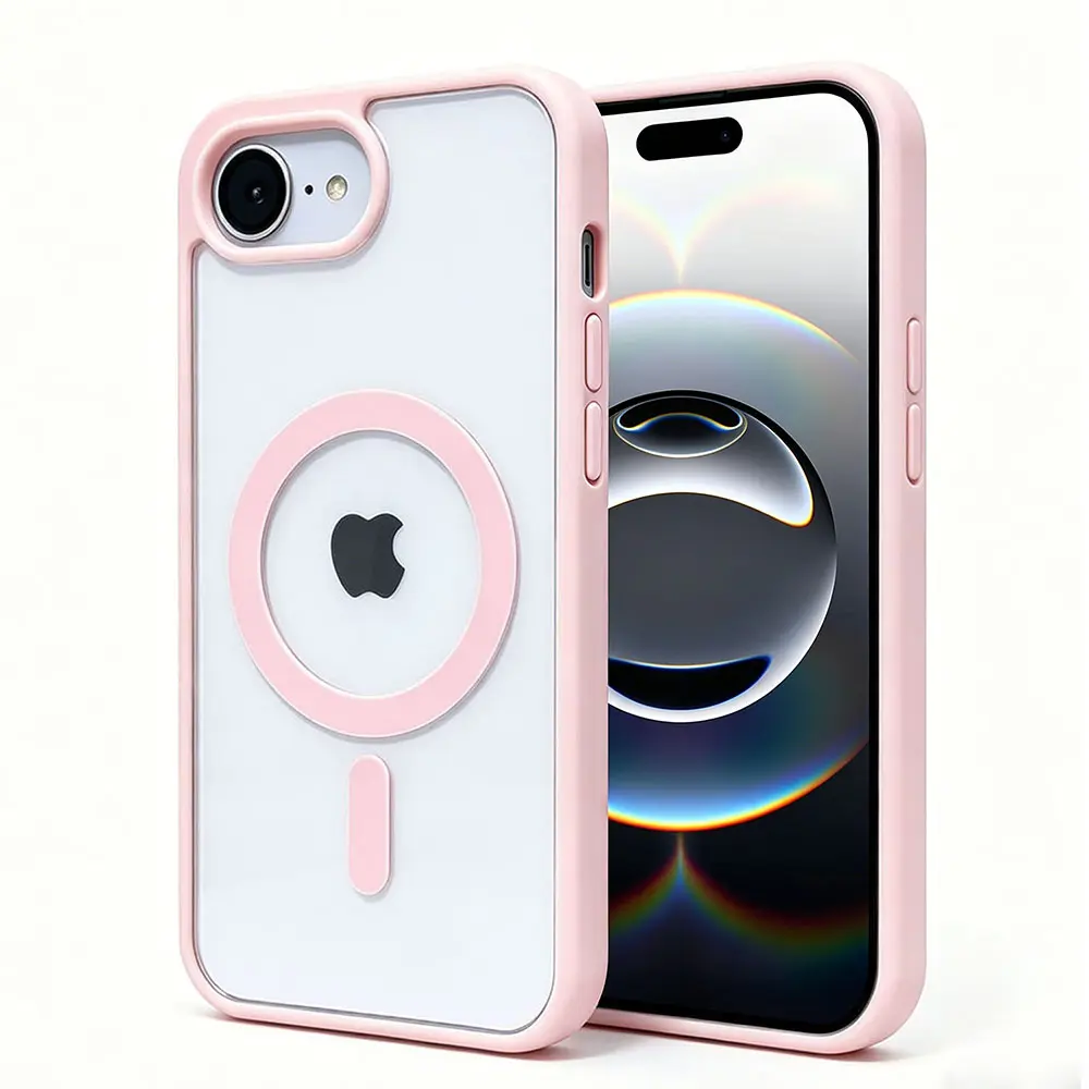 Magnetic for iPhone 7 8Plus 16E 17E Anti Yellowing Shockproof Protective Scratch-Resistant Protective Case Cover Smartphone Cover