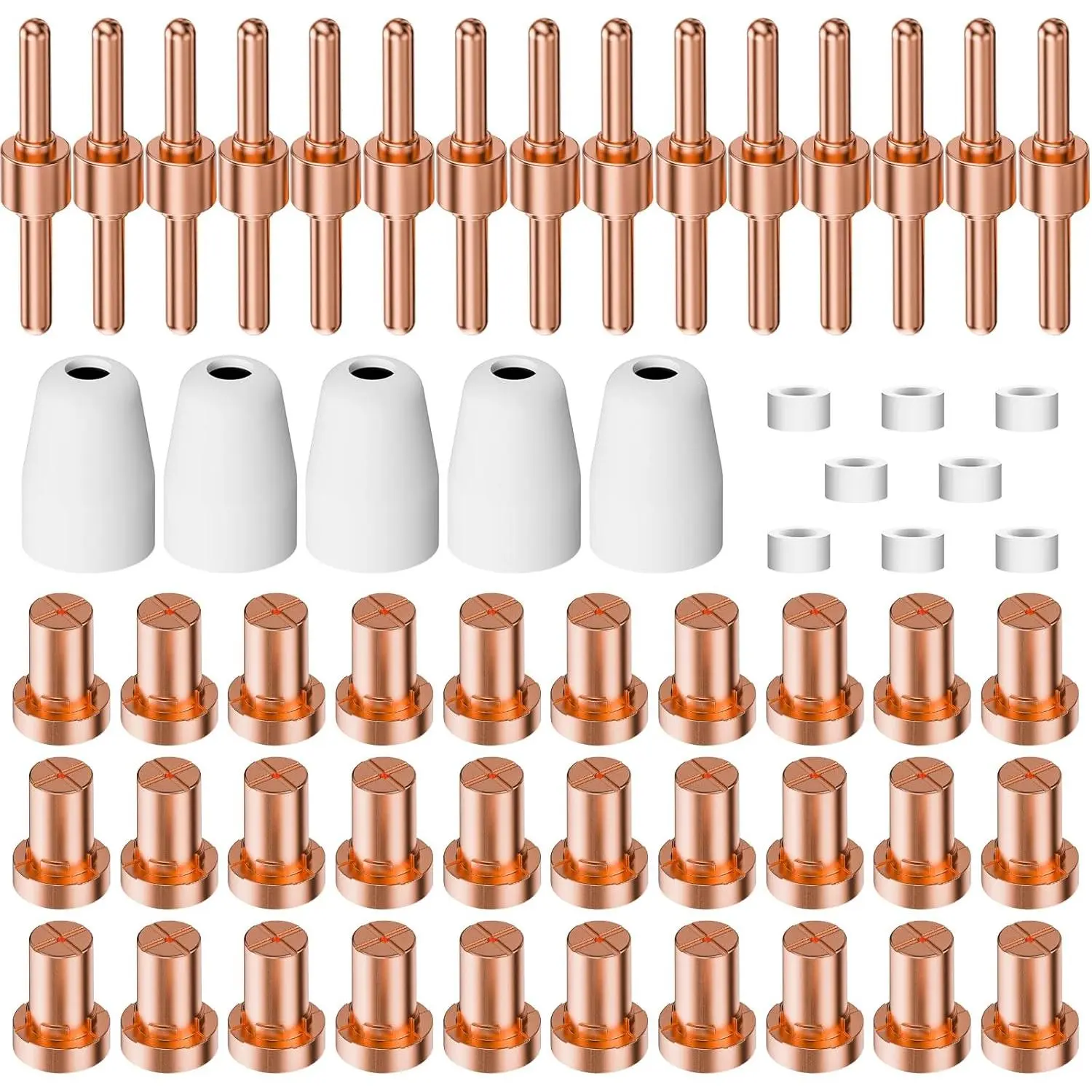 60 count PT31 Plasma  Consumables, High-Quality  Performance Nozzles, Electrodes & Tips for CUT-40, CUT-50, CT-312Plasma Cutters, Precision Fit Plasma   PT-31 JG-40 -40