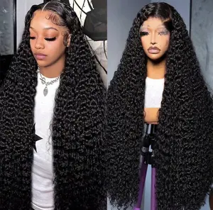 Dixtefo 7×6/13×6 Natural Deep Wave Glueless Wig, 100% Real Virgin Human Hair 180% Super High Density, Breathable Sweat-Proof Undetectable Design, Fluffy Long-Lasting Curls No Flat Hair, Beginner Friendly Quick Install, Free Part Versatile Daily Styling