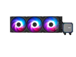 MSI MAG Coreliquid A13 360 Black - AIO ARGB Liquid Cooling - 360mm Radiator - Triple 120mm ARGB PWM Fans - EZ Connect - LGA 1700/1851/AM5/AM4 Compatible