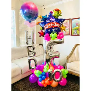 kids initial balloons bouquet