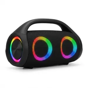100W high power bluetooth speaker portable RGB colorful light waterproof wireless subwoofer 360 stereo surround TWS FM boombox