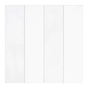 INNO STICKERS 16-Sheet Peel and Stick Backsplash Tile 9" x 9" Stacked 3D Handmade Looks Square Self Adhesive Wall Tiles for Kitchen Bathroom, White