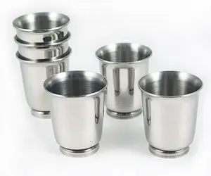Stainless Steel Metal Shot Cups, Durable Kitchenware Drinkware for Liquor Servings