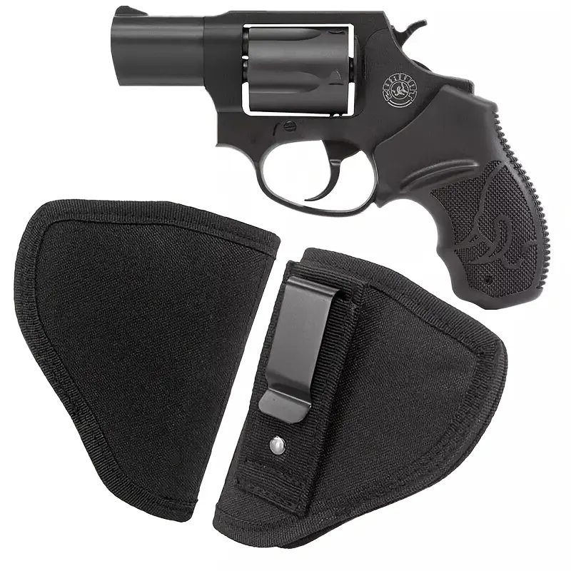 Black Right Hand IWB Tuckable Universal Gun Holster for Concealed Carry, Concealment & Every Day Carry, Fits 38 J Frames, LCR Airweight, Bodyguard, Charter Arms, Rossi, Taurus 2" Snub Nose Revolvers, Easy and Comfortable, Worn with Shirt (Hunting Gear)