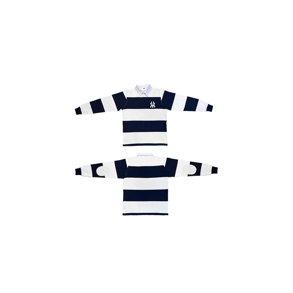 “Wavy Navy” Rugby Shirt