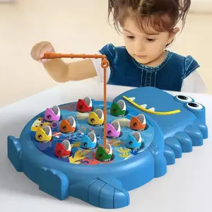 Interactive  Magnetic Dinosaur Interactive Plate Fishing Game, Fishy Fun Kids Fishing Game Early Childhood Educational Toddler Fishing Toy