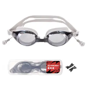 Swimming Goggles with Earplugs, 1 Set Adjustable UV Swimming Goggles & Nose Clips, Anti-fog Waterproof Swimming Accessories for Men & Women