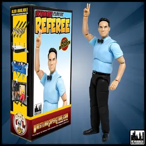 Ultimate Classic Referee With Deluxe Articulation for WWE & AEW Wrestling Action Figures