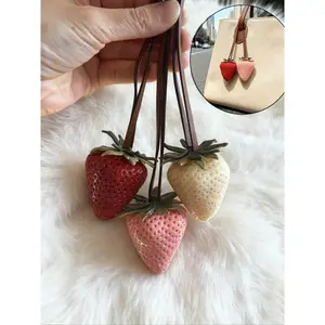 Strawberry Bag Charms  Accessories Charm Cute Strawberry Bag Charms Elegant Car Ornament Backpack Charms Mobile