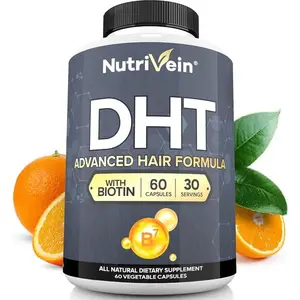 Nutrivein DHT Blocker with Biotin - Boosts Hair Growth & New Follicle Growth