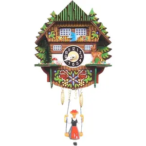 212 MAIN Alexander Taron 0144SQ Engstler Battery-Operated Chime Clock - Mini Size, Switch, 1-Year Warranty, Home Decor, Holiday Gift Option