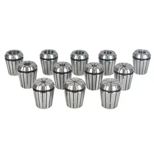 12-Pieces ER32 Spring Collet Set, Precision CNC Workholding Tool for Milling, Lathe Applications
