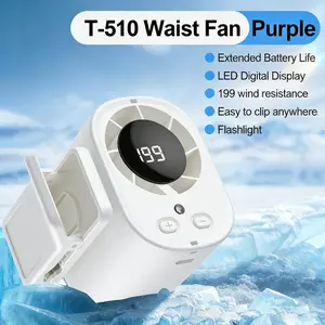 Portable USB Mini Fan Small Clip on Fan ,0-199 Speed Adjustment, Rechargeable Personal With LED Display for Umbrella,Desk,Dorm,Camping,Stroller,Golf,Gym,Beach Travel Outdoors