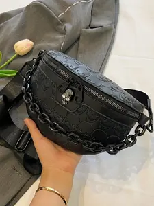 New Unique Design Bag, Skull Pattern, Bold and Stylish Crossbody Shoulder Bag, Fashionable and Versatile, Trendy and Chic, Everyday Crossbody Bag, Unique Bags