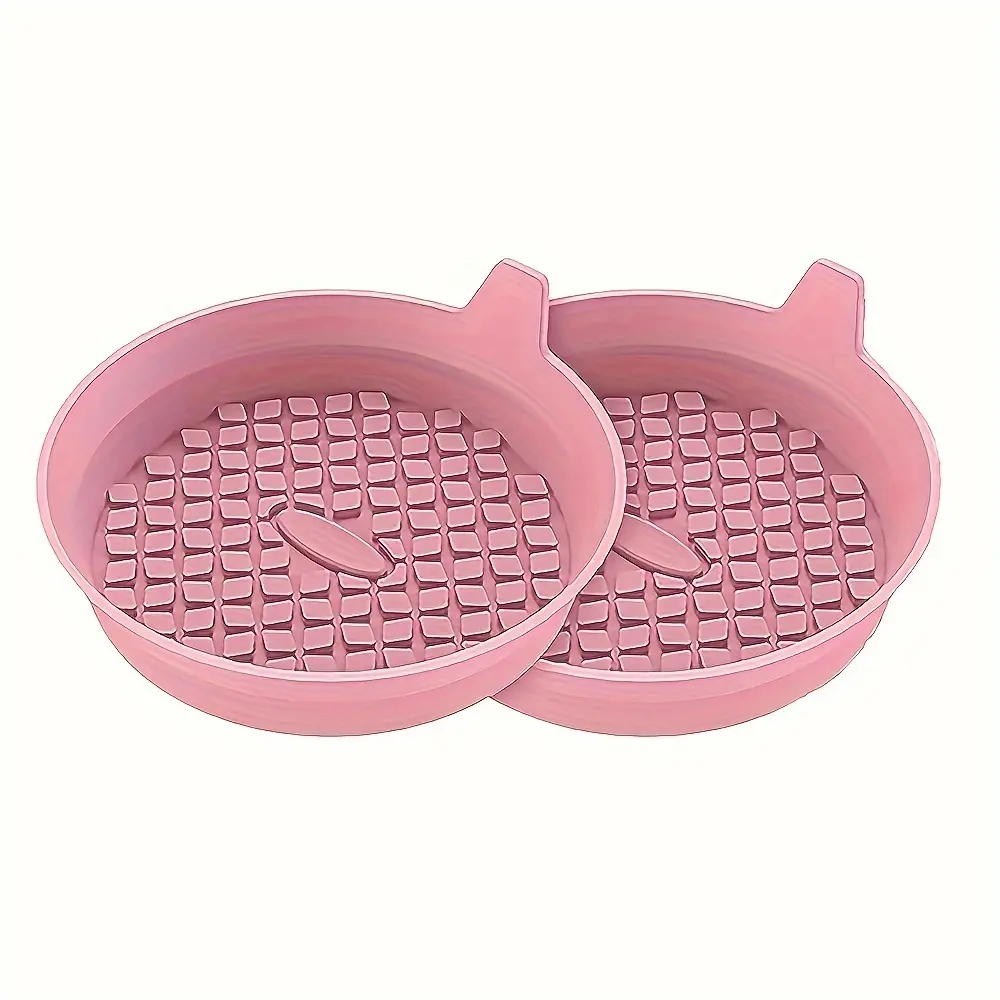 2PCS Silicone circular coaster, silicone anti slip and waterproof car coaster, car anti slip silicone coaster, Car Accessories, Car Interior Accessories