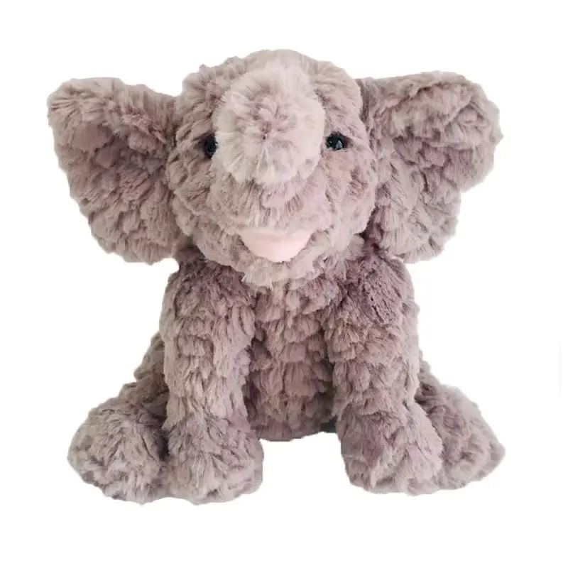 Elephant Plush, Elephant Stuffed Animals  Gray & Beige, Stuffed Animal Soft Plush Toy, 8.66 inch for Kids All Ages, Toddlers, Adults, and Families