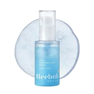 Meebak Korean Hyaluronic Acid Serum - Hydrating & Plumping Face Serum for Radiant Dewy Skin with Centella Asiatica & Vitamin C Korean Facial Serum