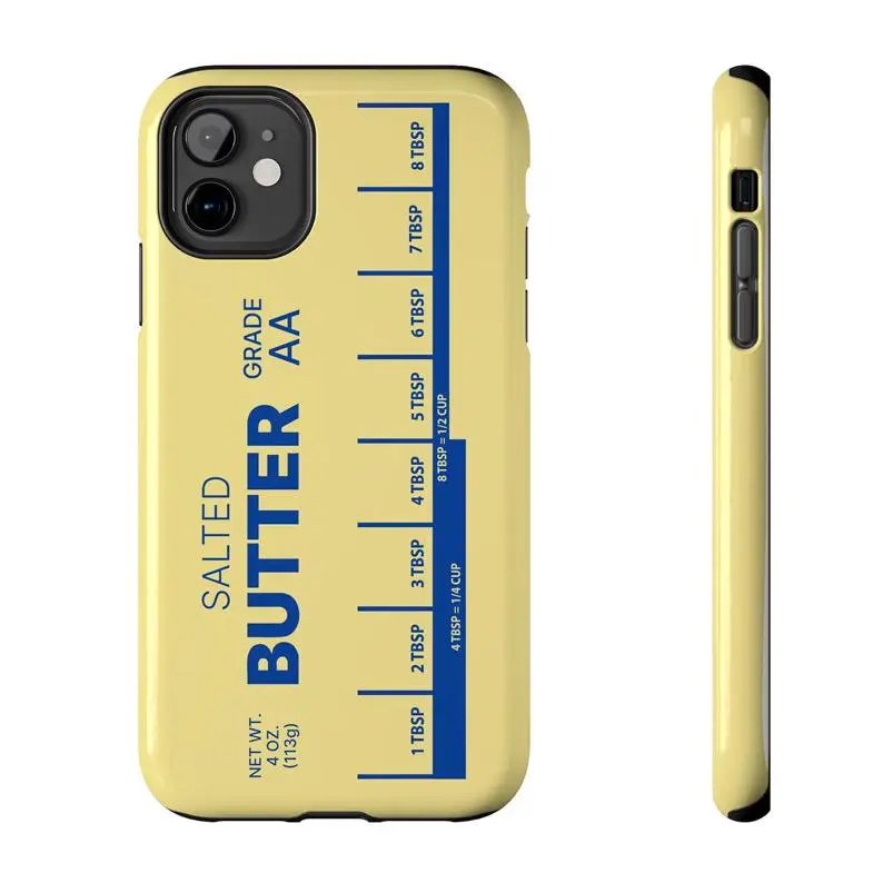 Chic Phone Case Suitable for IPhone17/16/15/14/13/12/11 Pro Promax Plus Air,Salted Butter Phone Case, Funny Phone Case iPhone and Galaxy, Gift for her him, Cover, Accessories