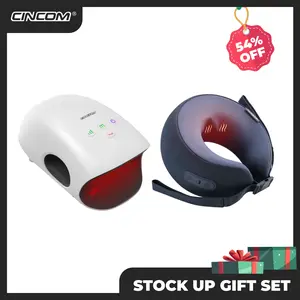 CINCOM Ultimate Relaxation Gift Set: Hot-Selling Hand Massager & U-Shape Neck Massager, A Thoughtful Bundle for Christmas & Holidays
