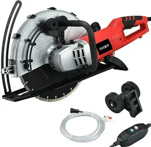 MAXXT 14" Concrete Saw, Power Concrete Cutter with 5" Cutting Dept, Masonry Saw, 15 Amp Motor Chop Saw, 4300 RPM Cut Off Saw, Wet/Dry Cut, Included Premium Blade,Disc Cutter,Demo Saw, for Stone, Brick
