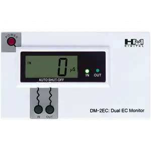 HM Digital DM-2EC Commercial In-Line Dual EC Monitor, 0-9990 S Range, +/- 2% Readout Accuracy