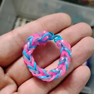 UV Cotton Candy Ring - Multi-Colored Twisted Design, Lightweight and Flexible, Ideal for Everyday Wear