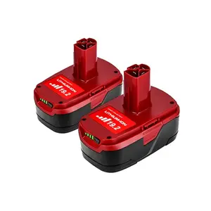Upgraded 2 Pack 6000mAh 19.2V C3 Replacement Battery Compatible with Craftsman 19.2 Volt Battery Lithium-ion DieHard 315.115410 315.11485 130279005 1323903 120235021 11375 11376 Cordless Tools (Red)