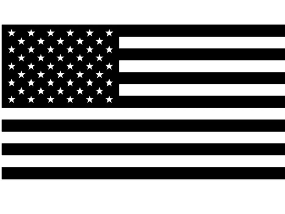 2 x  American Flag Vinyl Decal Sticker for Car Window | 3.62" x 1.91" | 5" x 2.63" | Patriotic USA Flag Car Decor