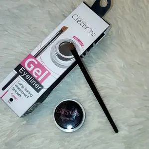 Black Gel Eyeliner with Smooth Brush Makeup