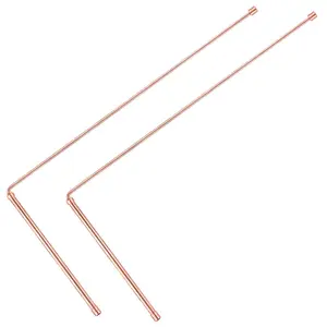 Copper Dowsing Rods - 99.9% Pure Copper 2PCS Divining Rods - for Ghost Hunting Tools, Divining Water, Treasure, Buried Items Etc(B)