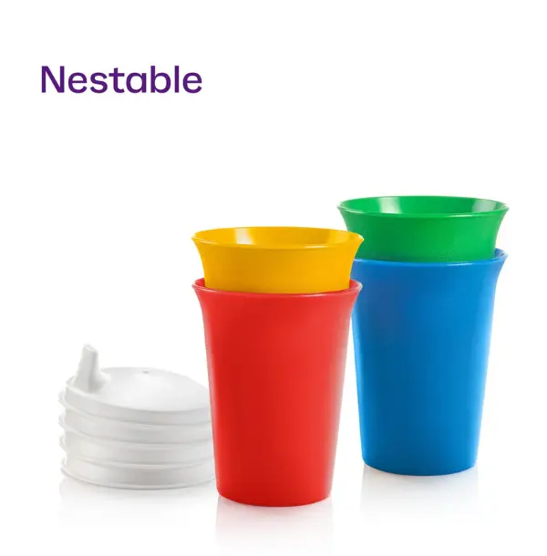 Tupperware Toddler Sippy Cups - BPA-Free, Non-Slip, Nestable, Durable Kitchen Drinkware for 6-24 Months Daily Use