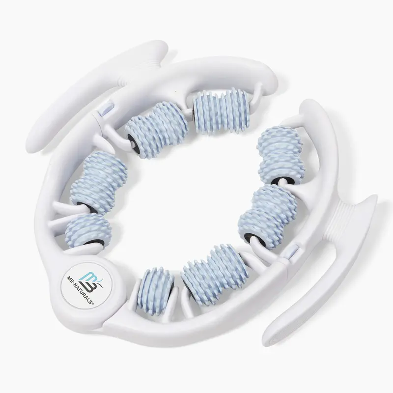 M3 Naturals Anti Cellulite Roller & Lymphatic Drainage Massager - Fascia Blaster for Contoured & Smoother Skin - Tool for Sore Arms, Legs, Stomach & Buttocks - Body Care - Pilates Equipment Blood Flow Daily Cosmetic