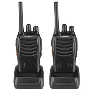 2pcs 88A 5W Dual Band Ham Radio Handheld Long Range Radio Walkie Talkie, 1500mAH 10KM FRS Frequency Dual Standby Dual Display 5W Handheld Two Way Radio Walkie Talkie Black, outdoor organizer high capacity battery radio Adult(5W Full Kits)